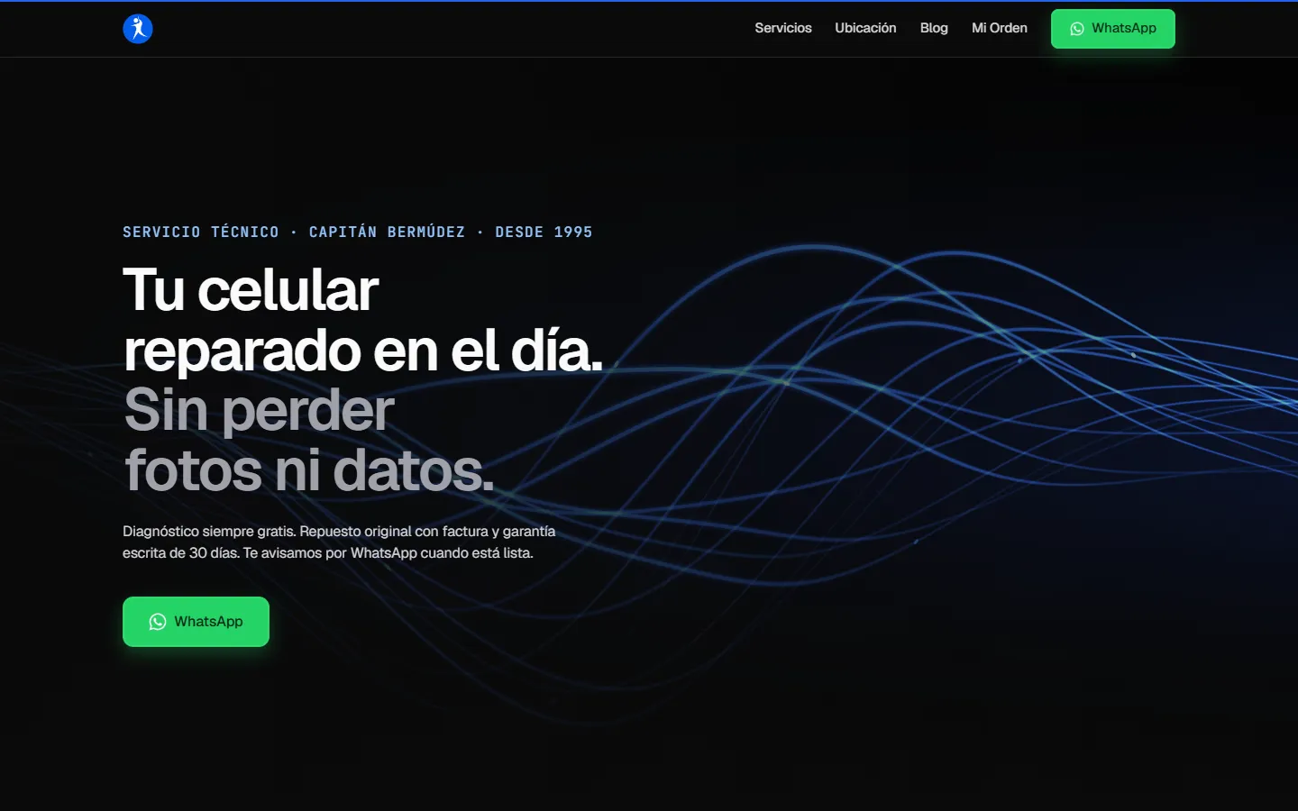 Portada de www.passwordinfo.com.ar en una pantalla de escritorio